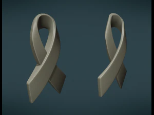 cancer ribbon 3D Print Model