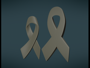 cancer ribbon 3D Принт Модель