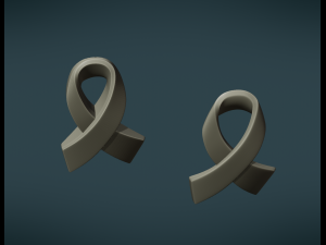 cancer ribbon 3D Принт Модель