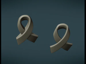 cancer ribbon 3D Print Model