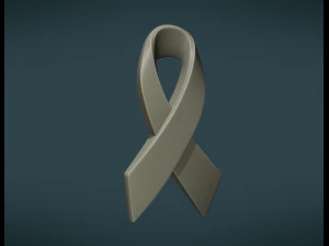 cancer ribbon 3D Print Model
