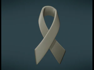 cancer ribbon 3D Print Model