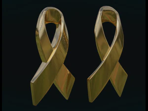 cancer ribbon 3D Print Model
