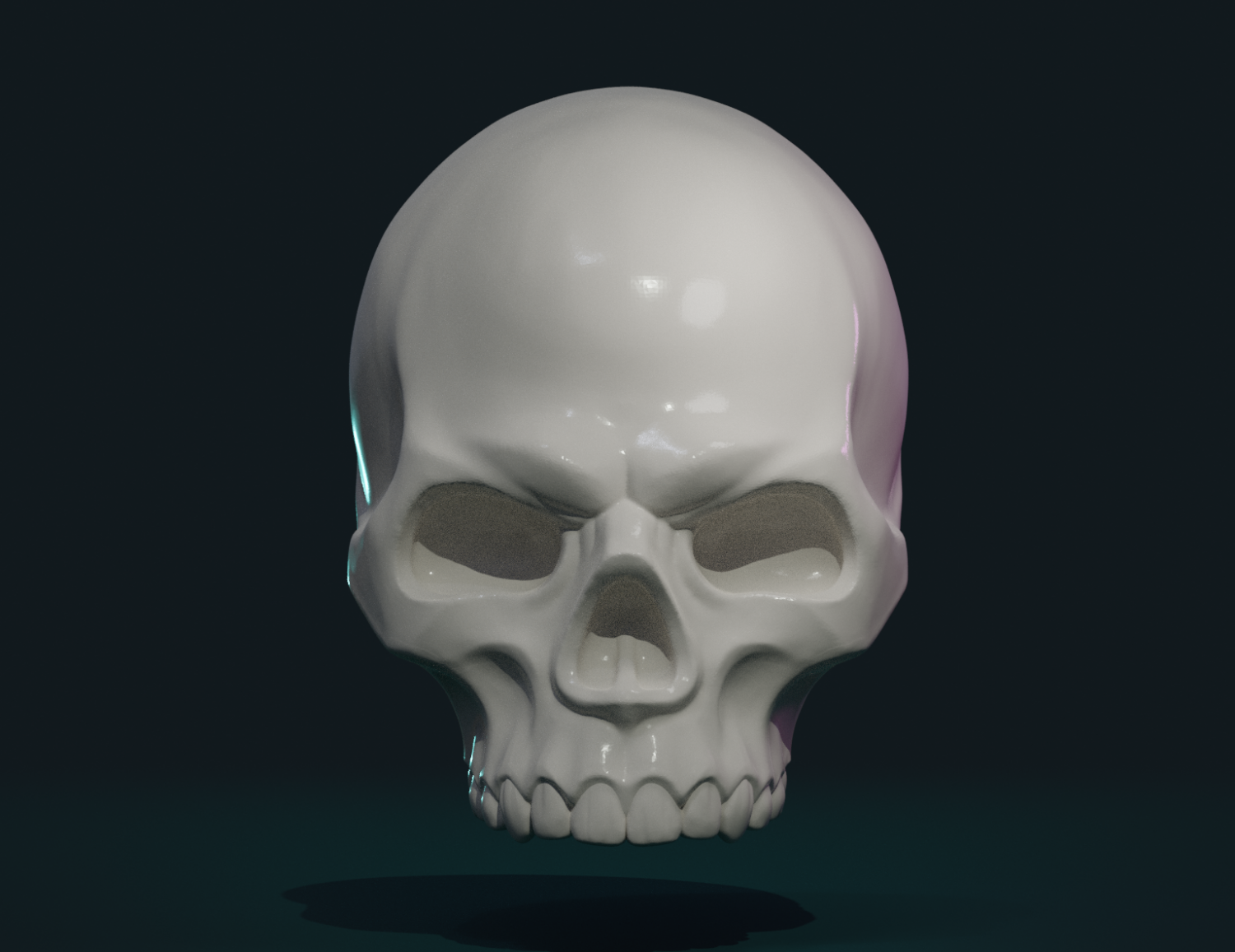 Stylized Skull 3D Model in Anatomy 3DExport