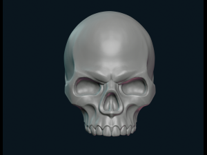 stylized skull 3D प्रिंट मॉडल