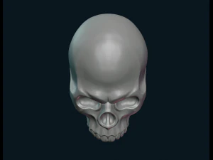 gestileerde schedel 3D printmodel