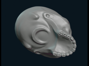 stylized skull 3D प्रिंट मॉडल