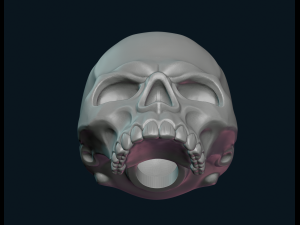 stylized skull 3D प्रिंट मॉडल