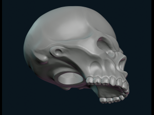 stylized skull 3D प्रिंट मॉडल