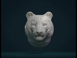 tiger head 3D Print Model