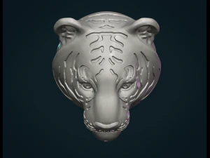tiger head 3D Print Model