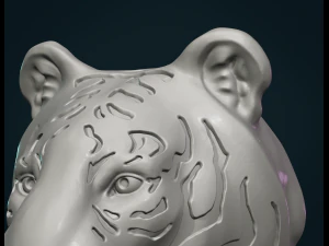 tiger head 3D Print Model