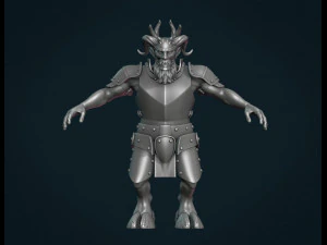 demon figure ii 3D Print Model