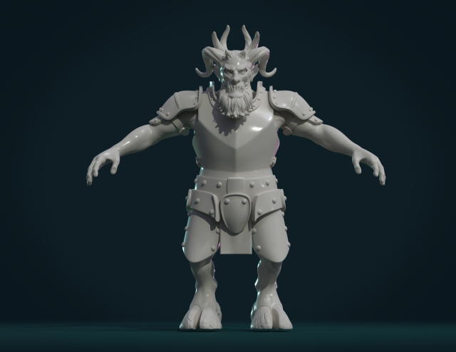demon figure ii Modelo de impresión 3D .c4d .max .obj .3ds .fbx .stl .blend 