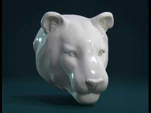 tiger head ii 3D Print Model