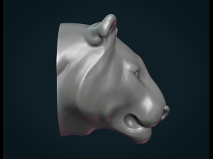 tiger head ii 3D Принт Модель