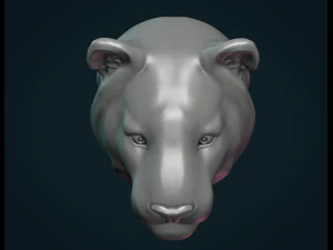 tiger head ii 3D Print Model