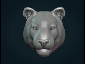 tiger head ii 3D Print Model