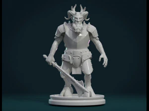 demon figure iii 3D Print Model