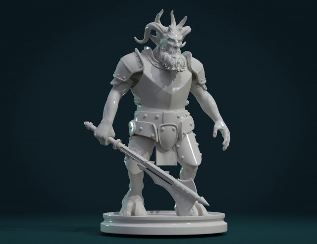 demon figure iii 3Dプリントモデル .c4d .max .obj .3ds .fbx .stl .blend