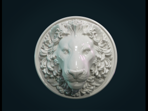 lion head Modèles 3D en vedette