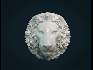 lion head Modèles 3D en vedette