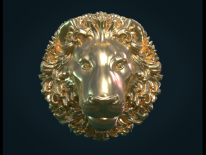 lion head Modèles 3D en vedette
