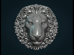 lion head Modèles 3D en vedette