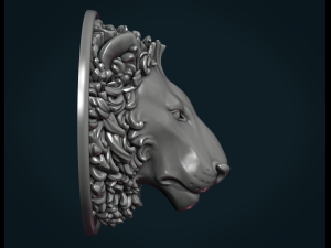 lion head Modèles 3D en vedette