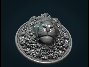 lion head Modèles 3D en vedette