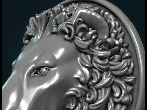 lion head Modèles 3D en vedette