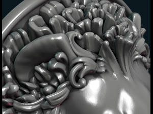 lion head Modèles 3D en vedette