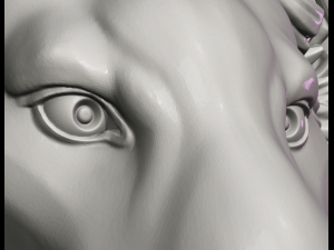 lion head Modèles 3D en vedette
