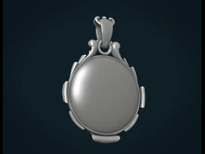 wolf pendant ii 3D Print Model