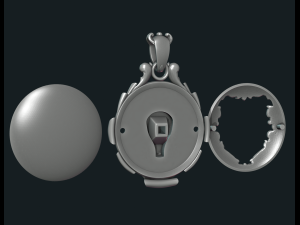 wolf pendant ii 3D Print Model