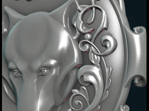 wolf pendant ii 3D Print Model