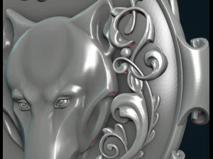 wolf pendant ii 3D Print Model
