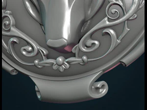 wolf pendant ii 3D Print Model