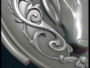 wolf pendant ii 3D Print Model