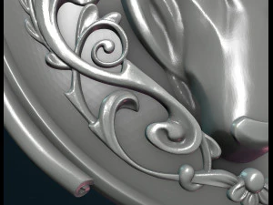 wolf pendant ii 3D Print Model