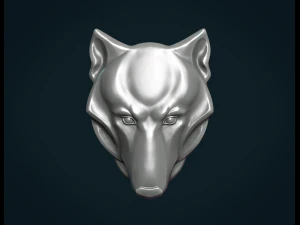 wolf head relief 3D Print Model