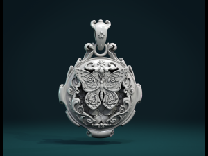 butterfly pendant ii 3D Print Model
