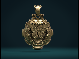 butterfly pendant ii 3D Print Model