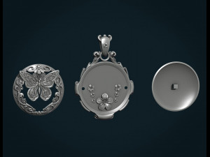 butterfly pendant ii 3D Print Model