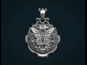 butterfly pendant ii 3D Print Model