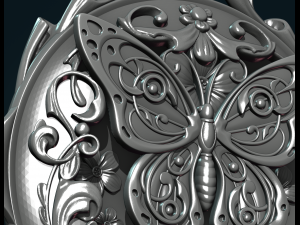 butterfly pendant ii 3D Print Model