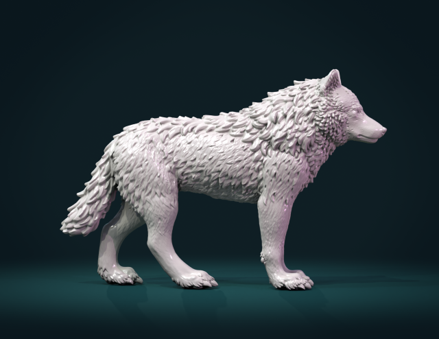 wolf iii Modelo de Impressão 3D .c4d .max .obj .3ds .fbx .stl .blend 