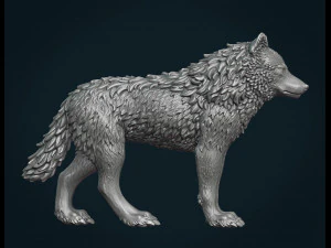 늑대 iii 3D 프린트 모델