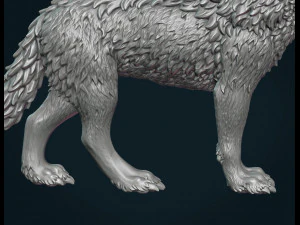 늑대 iii 3D 프린트 모델