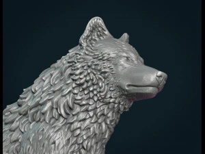 늑대 iii 3D 프린트 모델